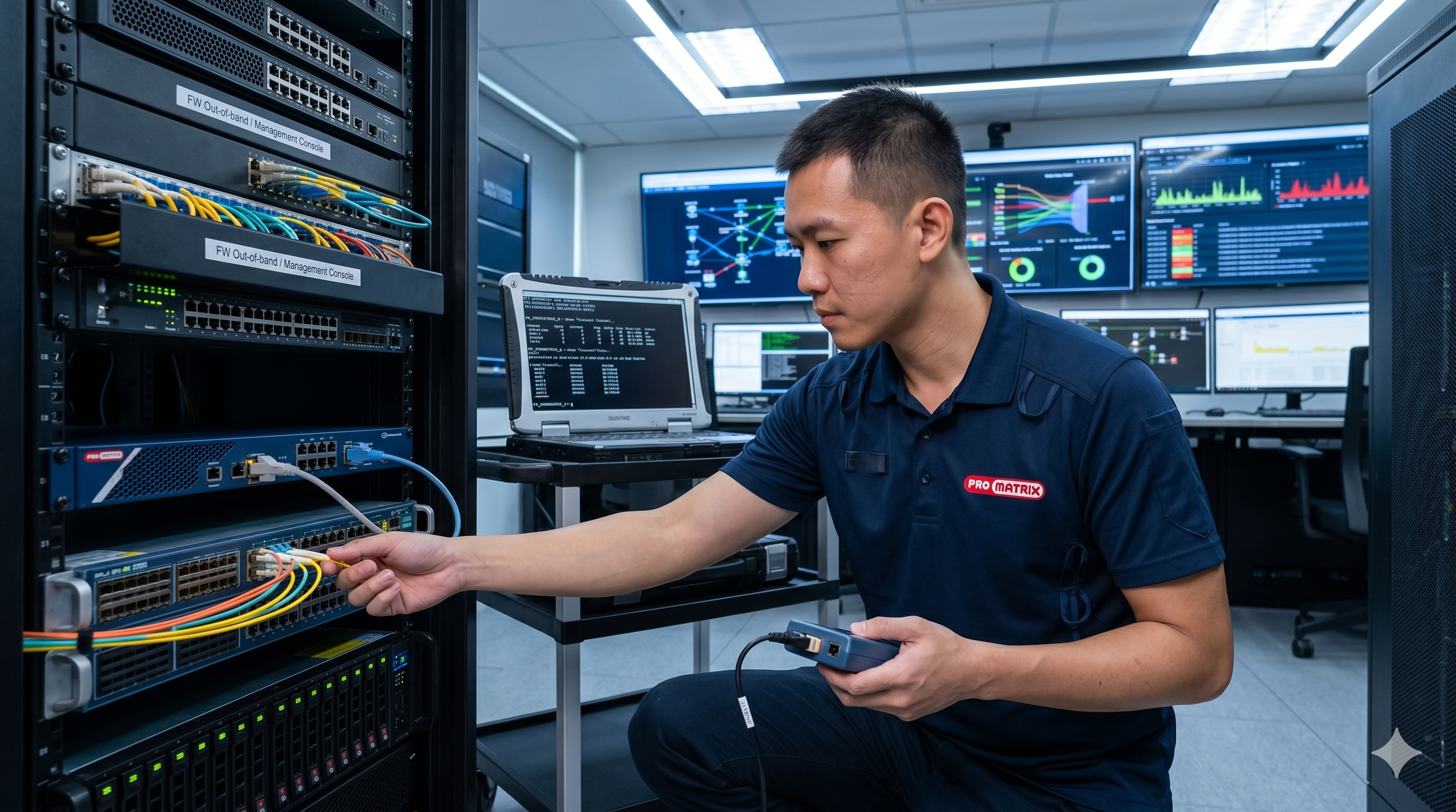 Switch and router cabling configuration