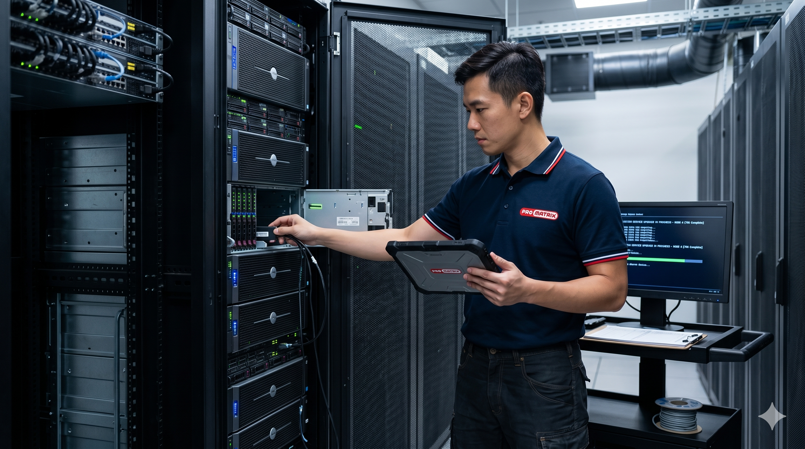 Server rack node management